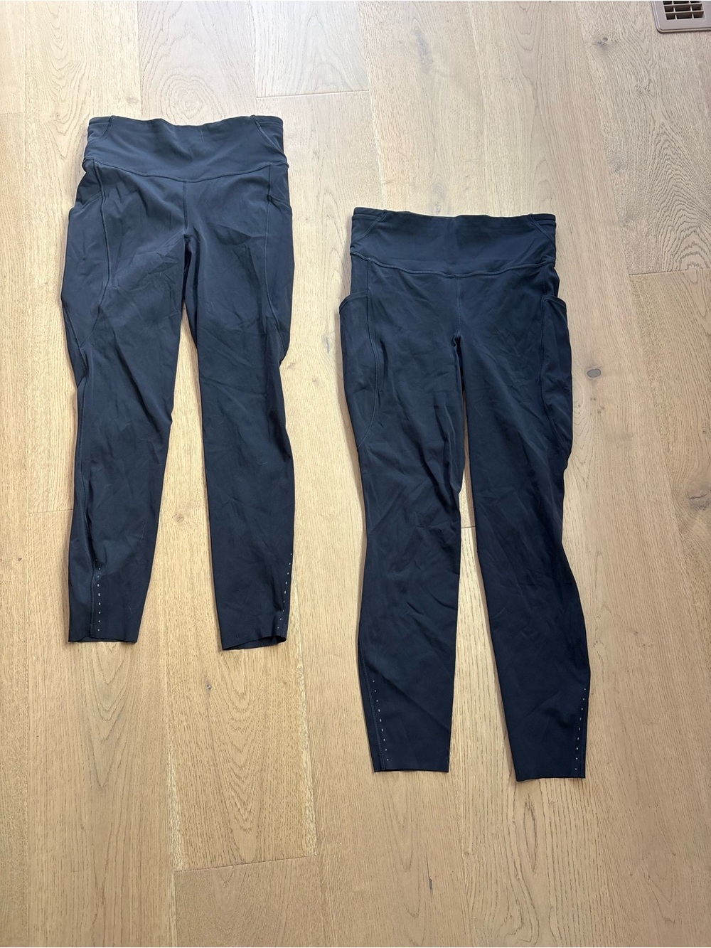 TWO lululemon athletica Black High-Rise Performance Leggings Duo
